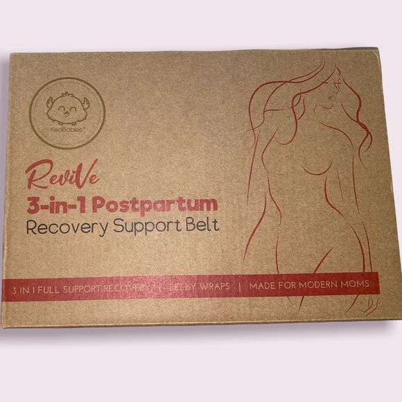 KeaBabies 3 in 1 Postpartum Belly Support Recovery Wrap - Belly Band - Picture 5 of 7